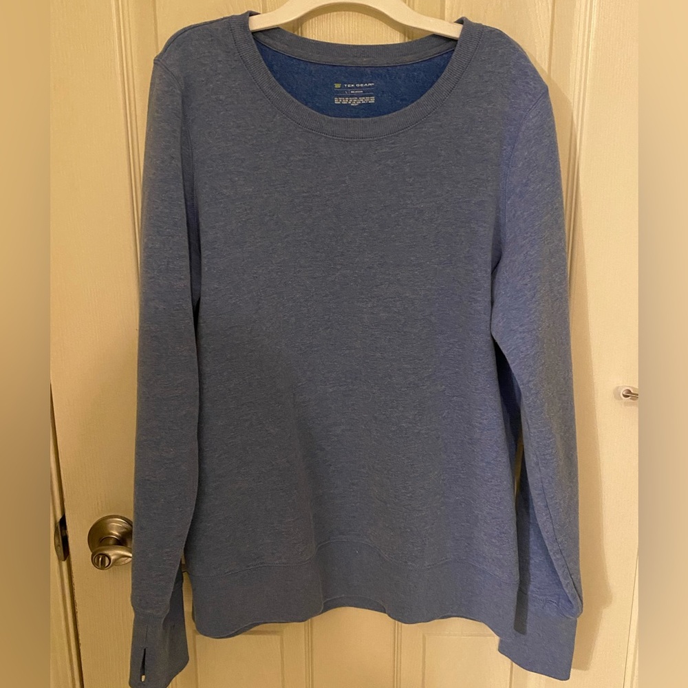 Tek Gear blue fleece sweatshirt